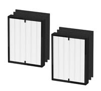 45i Replacement Filter True HEPA for A-len BreatheSmart 45i Pure and Flex Air Purifier, 2 Pack H13 True HEPA+ Activated Carbon+ 4 pack Pre-Filter, 3-in-1 Filtration, Part# B4-Fresh/ FL40-Silver-Carbon