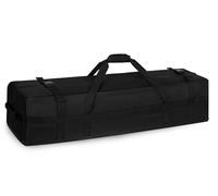 45inch Large Travel Duffle Bag,110L Extra Large Duffel Luggage Bag with Upgrade Zipper,Waterproof Foldable Sports Duffle Bag for Travel Camping Storage Tent Storage Sports Equipment, Black, 45x12x12