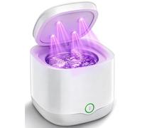 45KHz Ultrasonic Retention Cleaner, jinyeda 2500mAh Rechargeable Retainer Cleaner Machine, 200ml with 6 Cleaning Tablets, 24W Denture Cleaner, 3 Modes for