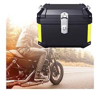 45L/57L Waterproof Motorcycle Top Case Black & Silver Helmet Box for Scooter Moped Quad & Motorcycle with Backrest - Spacious Storage Solution & Design