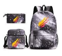 45l Backpack for Women New School Bag Backpack Pencil Case Shoulder Bag Three Piece Set (E, One Size)