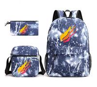 45l Backpack for Women New School Bag Backpack Pencil Case Shoulder Bag Three Piece Set (H, One Size)