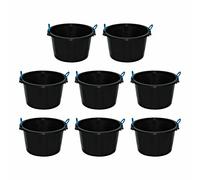 45L Black Heavy Duty Multipurpose Plasterer Mixing Cement Muck Water TUB/Bucket Storage Builders Bucket with Rope (8)