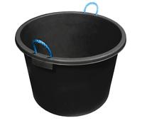 45L Black Heavy Duty Plasterer Mixing Cement Muck Water Bucket Storage Bucket with Rope Handles