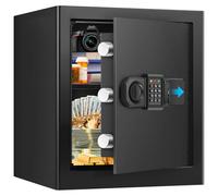 45L Large Safe Safe for Home, Fireproof Safe with Key, Sensor Light and Removable Shelf, Home Safe Cabinet Storage for Money, Documents, Medicines
