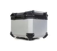 45L Motorbike Top Case, Aluminum Alloy Waterproof Top Box for Motorcycle Luggage Box with Security Lock, Motorcycle Helmet Luggage Storage Rear Tour Box Motorbike Trunk