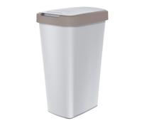 45L Sorting Waste Bin Recycling Segregation 2-Way Flap 5 Colours Trash Can Solid