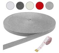 45m 1.5mm Bias Binding Tape, Cotton Bias Binding Tape for Sewing, Herringbone Tape for Sewing Dressmaking Alterations Craft Apron (Dark Grey)