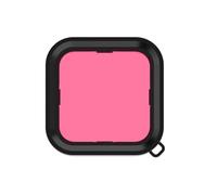 45M Camera Protective Shell Waterproof for DJI Osmo Action 6,Sports Camera Transparent Tempered Glass(Protective Shell+Filter) (Pink Filter)