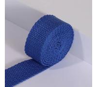 45M Heavy Cotton Webbing 2.5/3.2cm Wide Cotton Weave Strapping Flat for Bag Belts Handles,Tote Bags,Cloth Belt,Indoor Outdoor Gear Supplies (Royal Blue,3.2cm Wide)