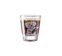 45Ml/1.5oz European-style fresh and cute cartoon glass cocktail glass - bottle cat v-shaped cup