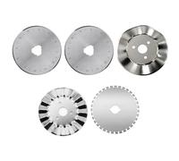 45mm/1.77inch Rotary Cutter Blades,5pack Rotary Cutter Blades Perforating Replacement Blades Crochet Skip Blades Rotary Cutter Accessories for Fabric Arts Crafts Scrapbooking Sewing Cutting Paper