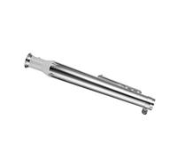 45mm/1.8in Motorcycle Exhaust Pipe, Perfect Replacement Motorcycle Straight Exhaust Pipe for Motorbike(Silver)