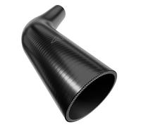 45mm > 35mm Silicone Hose 45 Degree Elbow Reducer Black