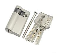 45Mm/50mm Euro Lock Cylinder with 3 Keys, Security Door Lock Half-Lock Cylinder for Both Wooden and Aluminum Doors, for Bedrooms, Bathrooms(50mm)