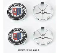 45mm 56mm 68mm 67mm 74mm 78mm 82mm Front Hood Bonnet Rear Trunk Emblem Badge wheel center Hupcaps For ALPINA Styling Accessories 4pcs 68mm cap
