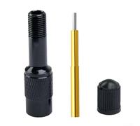 45mm Bicycle Valve Extension Rod For Deep Rim Wheels, Compatible With Inner Tube And Fork, Red Black(black)