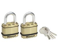 45mm Brass Heavy Duty Padlocks, 2 Pack - M1BEURT