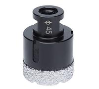 45mm Brazed Diamond Drill Bit, Diamond Hole Opener for Marble Ceramic Tiles Granite, M14 Thread Hole Saw with Fast Chip Removal, Professional Stone Drilling Tool for Wet
