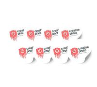 45mm Circular Round Custom Printed Vinyl Stickers Personalised to Your Logo, Company or Business with Free Design. (225 Stickers)