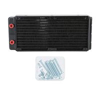 45mm Double Core 24 - Pipe Water Cooling Radiator, PC Accessory CPU Cooler Heat Sink with G1/4 Thread, Aluminum Radiator for Computer Water Cooling Systems
