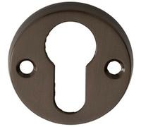45mm Euro Profile Open Escutcheon 8mm Depth Dark Bronze Keyhole Cover