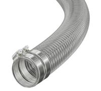 45mm ID - 4 METRE Clear PVC Flexible Conduit Outdoor Cable Coil - Underground Burial, External Trunking, Electrical Ducting, Hose Pipe Wire Protection with 2 Clips