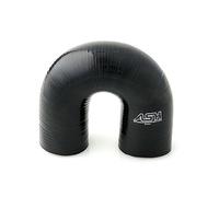 45mm ID Black 180 Degree Silicone Elbow Hose - AutoSiliconeHoses