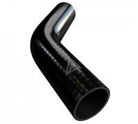45mm ID Black 45 Degree Silicone Elbow Hose