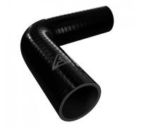 45mm Internal Diameter Black 90 Degree Silicone Elbow Hose