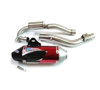 45mm Off-road Motorcycle Exhaust Muffler With Front Link Tube For CRF230 CRF 230 Motocross Exhaust Pipe Silencer Muffler Exhaust(RED)