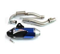 45mm Off-road Motorcycle Exhaust Muffler With Front Link Tube For CRF230 CRF 230 Motocross Exhaust Pipe Silencer Muffler Exhaust(BLUE)
