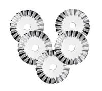 45mm Pinking Rotary Cutter Blades, Wavy Replacement Blade, Rotary Blades Refill 45mm,Fits Fiskars,OLFA,Martelli,Dremel,Truecut,DAFA,Paper Cutting Blades Refill for Quilting Scrapbooking Sewing,5 Pack