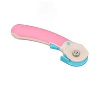 45mm Rolling Cutter for Leather,Fabric, and Felt, Ergonomic Non Slip Handle, Accurate Quilting Rotary Cutter with Safety Lock, Stand Design, Soft Grip