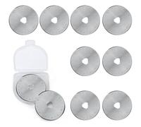 45mm Rotary Cutter Blades (Pack of 10) - Fits Olfa, Fiskars Rotary Cutter, Turecut - Ideal for Fabric Cutter, Quilting Accessories, Card Making Supplies & General S