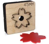 45mm Sakura Cutting Die for Leather Dies for Cutting Shapes, Sakura Shape Cutter, Leathercraft Punching Mold for DIY Leather Craft