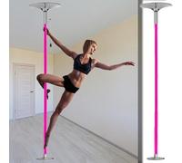 45mm Silicone Dance Pole with Fixed Plate & Removable Ceiling Protector - Home Fitness Equipment for Yoga Room & Bedroom, Perfect for Stripper & Pole Dancing Workouts