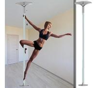 45mm Silicone Dance Pole with Fixed Plate & Removable Ceiling Protector - Versatile Home Fitness Equipment for Yoga Room & Bedroom, Ideal for Stripping & Pole Dancing