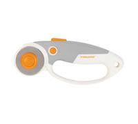 Fiskars Titanium Rotary Cutter, Ø 60 mm, For Right- and Left-handed Users, Orange/White/Grey, 1004753