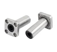 45mm x 25mm 15mm LMF K8LUU Square Flange Linear Motion Bearing 2 Pcs