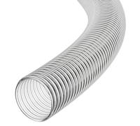 45mm x 30 Metres Clear Corrugated PVC Tube, Flexible Pond & Cable Pipe | -10°C to +65°C | Also Sleeves Garden Cables | 98.4ft for Long Runs, Fewer Joins | 51mm Outside Dia, 3mm Wall | 3 Bar Working