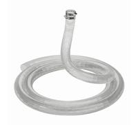 45mm x 6 Metres Anti Kink Clear Corrugated Pond Hose + Hose Clips | -10°C to +65°C | Ready to Fit Both Ends | 19.7ft for Garden-Length Runs | 51mm Outside Dia, 3mm Wall | 3 Bar Working