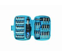 45Pc Ratchet Screwdriver Bit And Socket Set Carry Case Extend Bar Cross Flathead