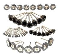 45PC Wire Brushes for Drill Set Stainless Steel Wheel Brushes Dremel Accessories for Rotary Tools - Grinding, Sanding, Polishing