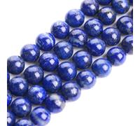 45pcs 8mm Natural Lapis Lazuli Stone Beads Round Loose Gemstone Beads for Jewelry Making Strand 15 Inch