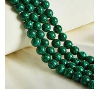 45pcs 8mm Natural Malachite Beads Gemstone Beads Round Loose Beads for Jewelry Making