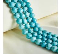 45pcs 8mm Natural Turquoise Beads Gemstone Round Loose Beads for Jewelry Making