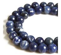 45pcs 8mm Sodalite Beads Natural Gemstone Beads Round Loose Beads for Jewelry Making