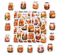 45PCS Bottled Autumn Mini Boxes Stickers,Autumn Theme Stickers for Scrapbooking, DIY Crafts, Laptops,Journal,Gifts for Kids Teens Girls Adults Multicolour