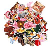 45pcs Cowboy Iron on Patches, Applique Patches Vintage Embroidery Patches Western Patches Vintage Embroidery Patches Sew on Patches for Jackets Backpacks Hats Clothing